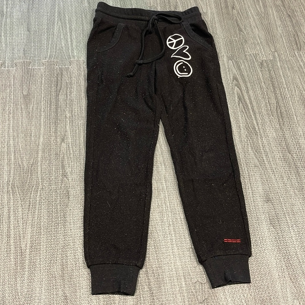 Peace Love World Black Jogger - Big Girls Size S